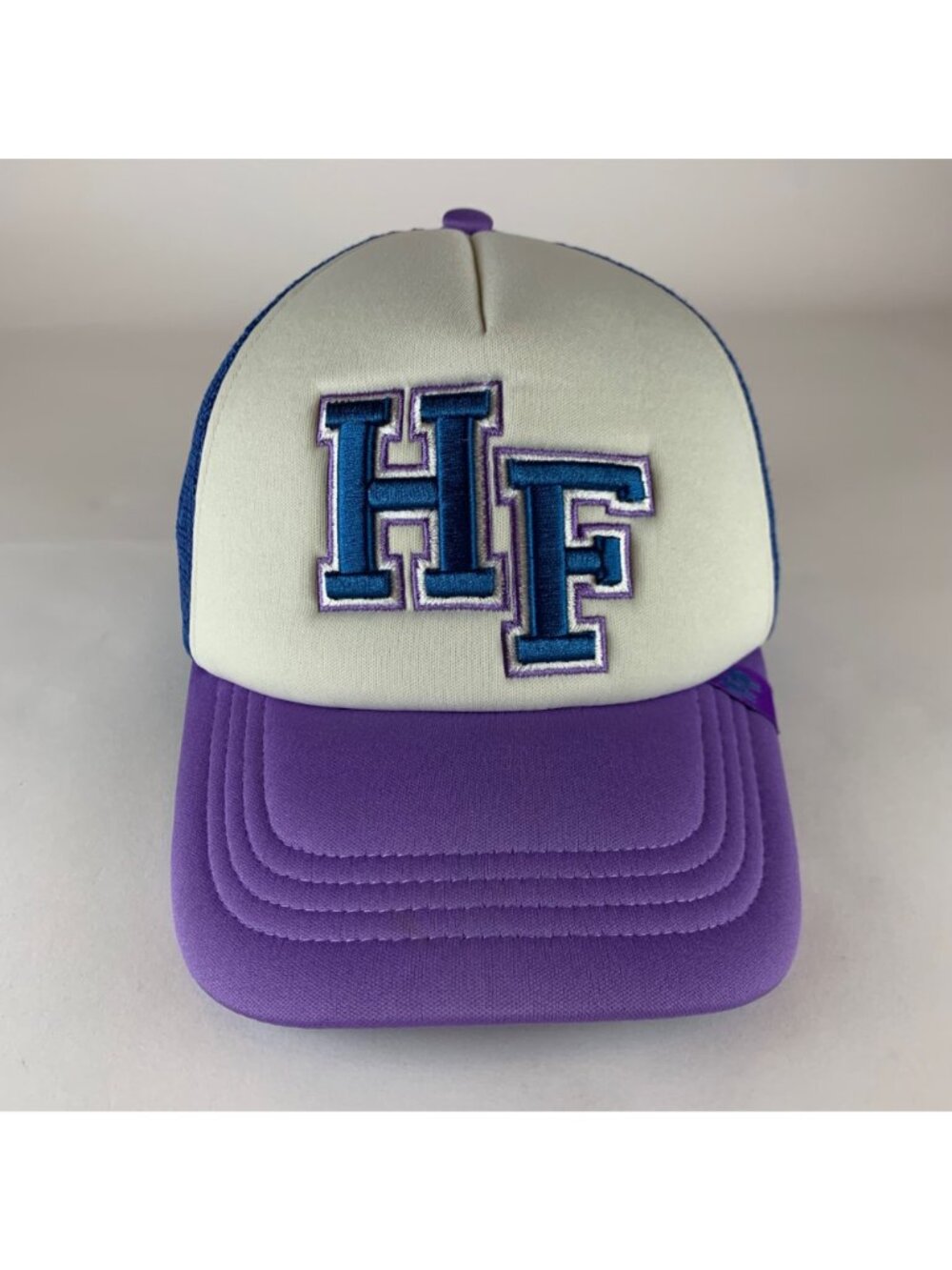 Maison De Homme Femme Unisex Purple Blue White Foam Snapback Trucker Hat - Picture 2 of 6